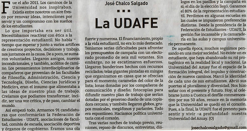 La UDAFE