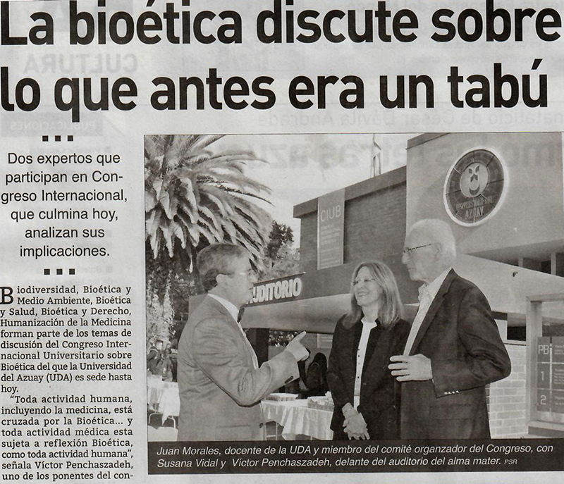 La bioética discute sobre lo que antes era un tabú