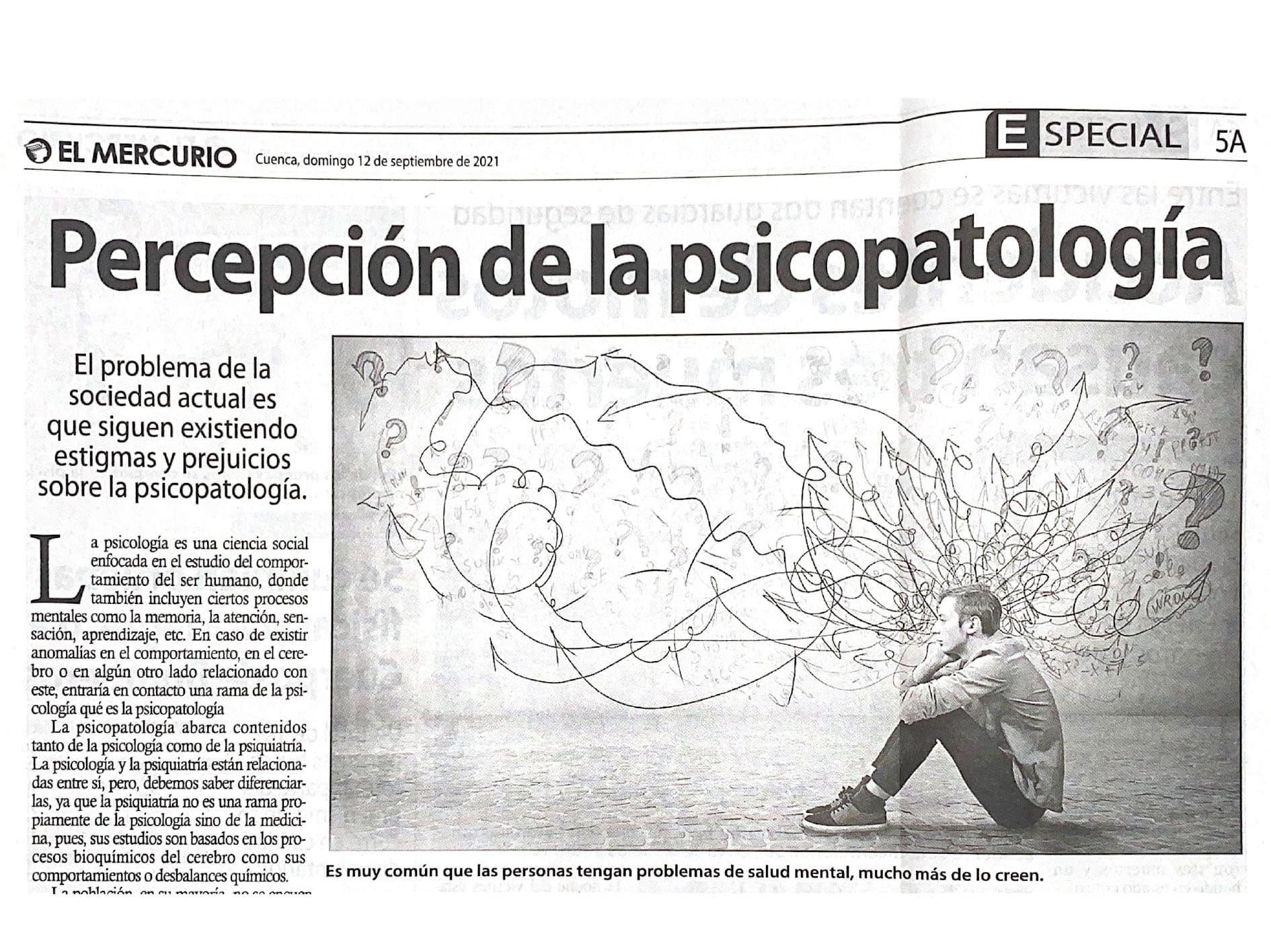 Percepción de la psicopatología 