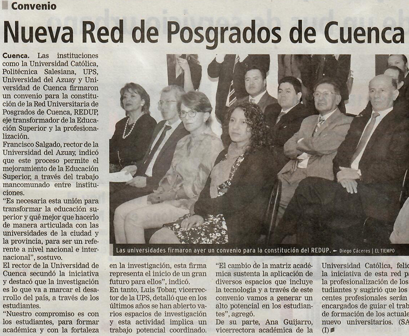 Red de Posgrados une a cuatro universidades