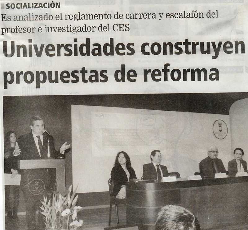 Universidades construyen propuestas de reforma