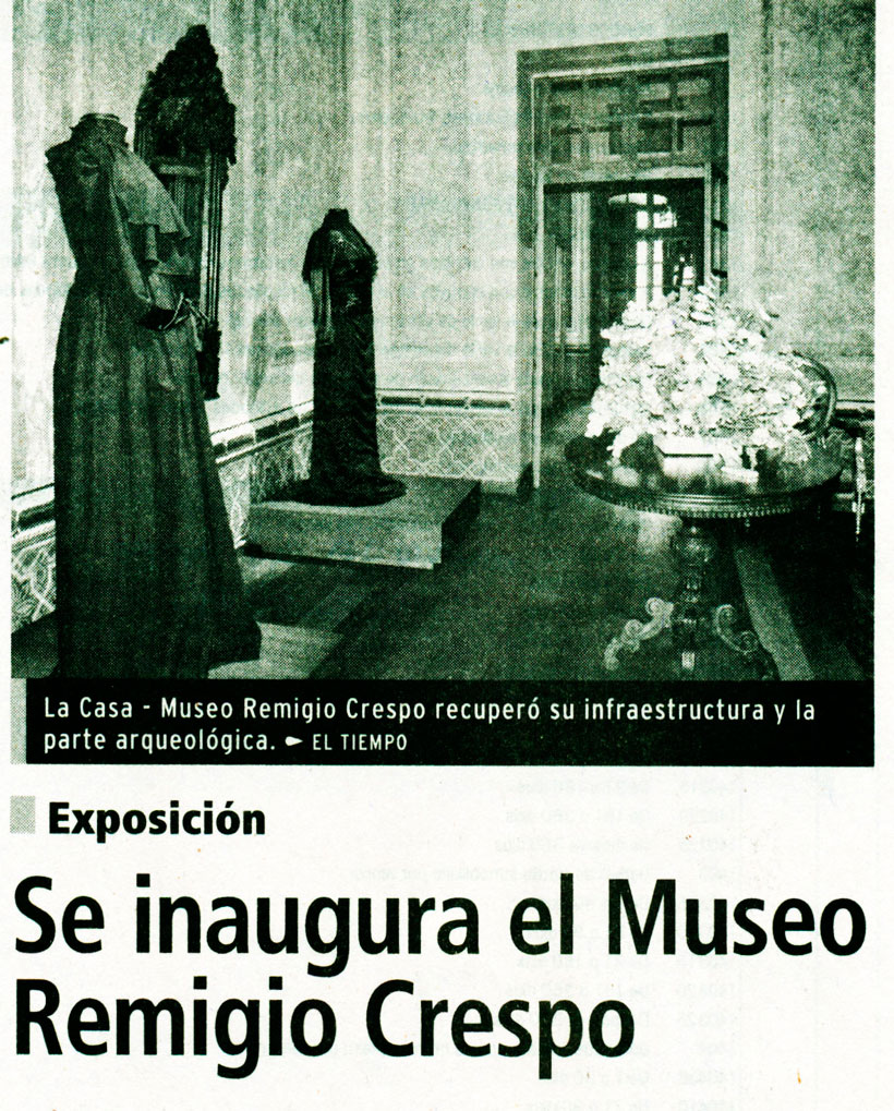 Se inaugura el Museo Remigio Crespo
