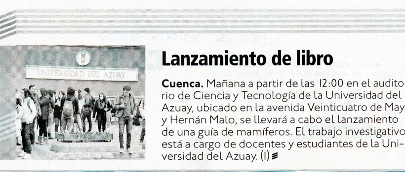 Lanzamiento de libro
