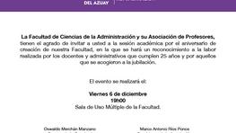 Semana Académica por el XLIX aniversario de la Facultad de Ciencias de la Administración