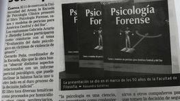 Lanzamiento del libro "Psicología Forense"