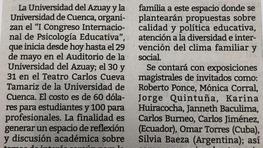 Primer Congreso Internacional de Psicología Educativa