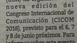 Rueda de Prensa CICOM