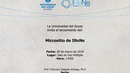 Lanzamiento: Micrositio de IRENE