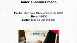 Book presentation: Bladimir Proaño Business Finance
