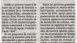 Inauguración del Núcleo de Apoyo Contable y Fiscal (NAF) y de la Consultora de Arquitectura y Urbanismo