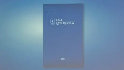 UDA Law Review. Presentation of its V edition