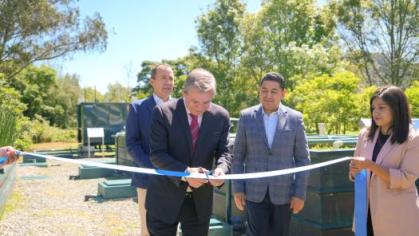 Inauguración de la Estación Experimental de Tecnologías Naturales de Saneamiento