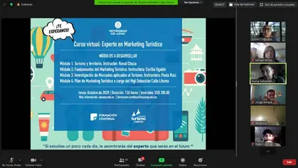 Presentation of the virtual course "Expert in Tourism Marketing"