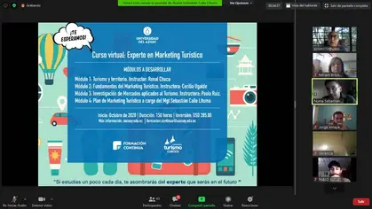 Presentación del curso virtual “Experto en Marketing Turístico”