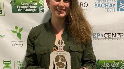 Alumna de Biología premiada en jornadas nacionales