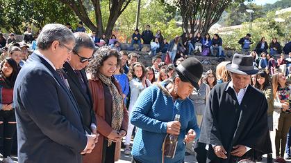 The Inti Raymi was held at the University of Azuay