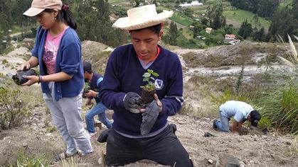 Planting of 1.000 native plants in the Pamar River Valley