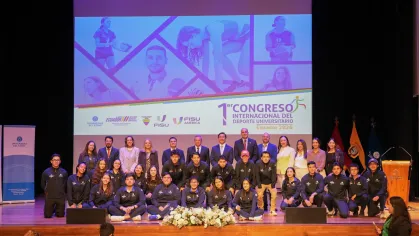 En la Universidad del Azuay se inauguró el I Congreso Internacional del Deporte Universitario
