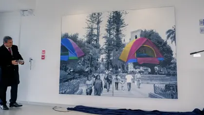 "Las Cuatro Esquinas", un conjunto pictórico de Patricio Palomeque y Jonnathan Mosquera