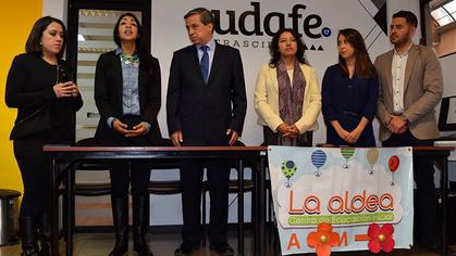 The Inter-institutional Cooperation Agreement between La Aldea and UDAPOYO was signed