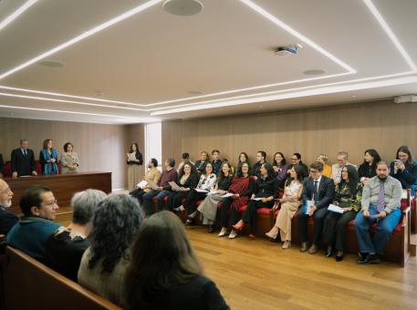 Nombramiento de los nuevos profesores titulares y posesión de los representantes de trabajadores al Consejo de Facultad de Ciencias Jurídicas y Medicina 2026 - 2029