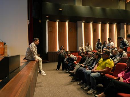 Visita de Roberto Ibáñez, viceministro del Deporte del Ecuador