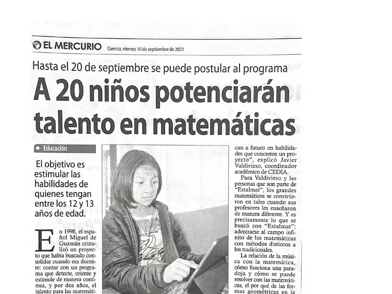 A 20 niños potenciarán talento en matemáticas 