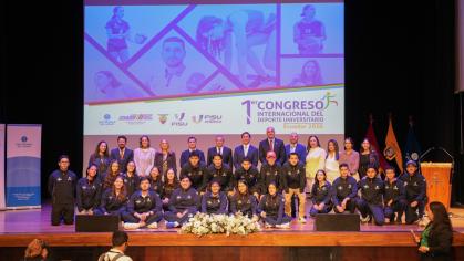 En la Universidad del Azuay se inauguró el I Congreso Internacional del deporte Universitario