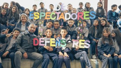 The meeting "My school, my safe place" was held at the University of Azuay in commemoration of World Anti-Bullying Day.
