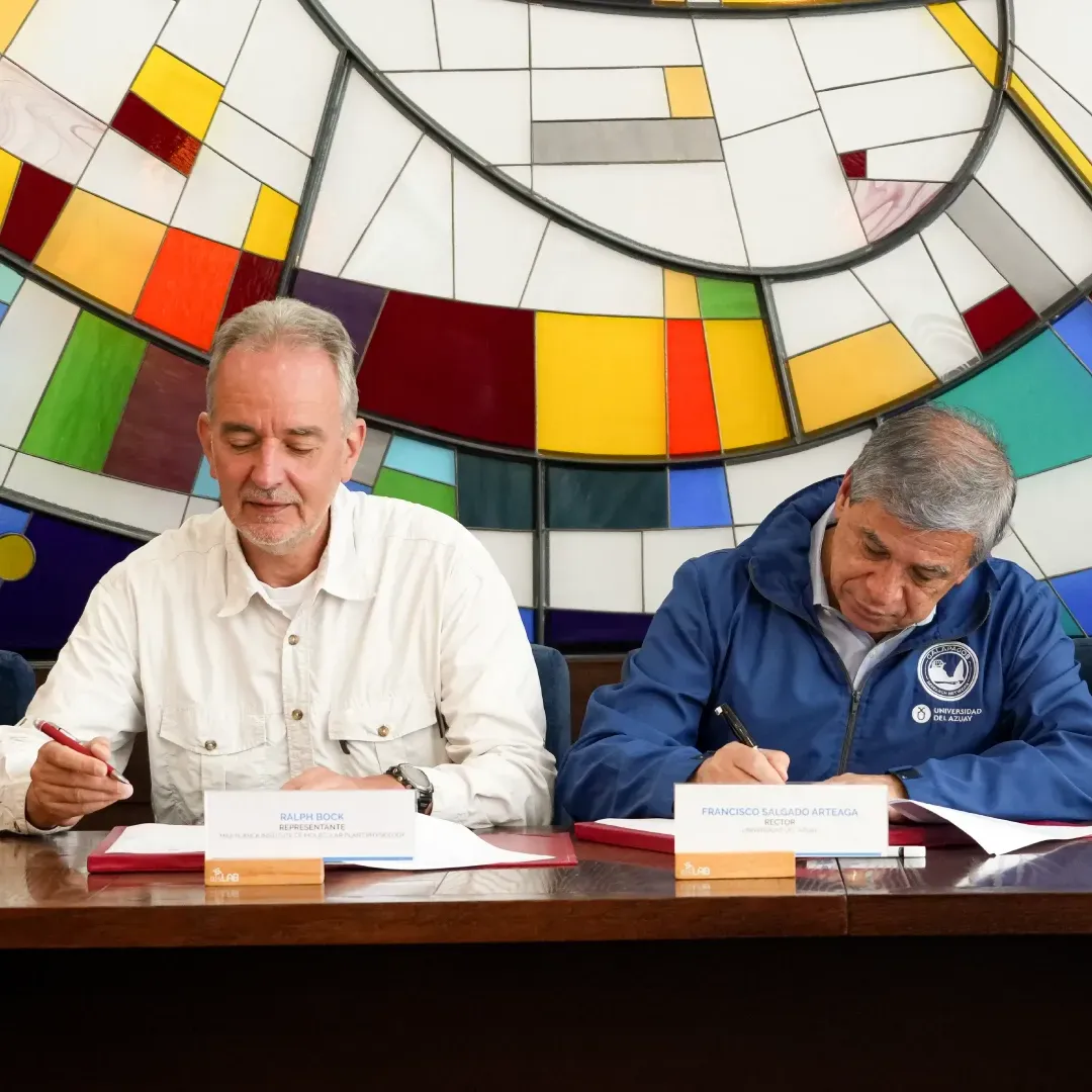 La Universidad del Azuay y el Instituto Max Planck de Fisiología Molecular Vegetal firmaron convenio interinstitucional