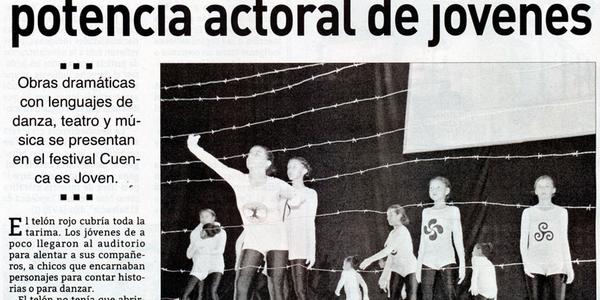 Telón se abre y muestra la potencia actoral de jóvenes