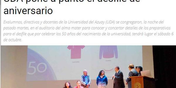 UDA pone a punto el desfile de aniversario