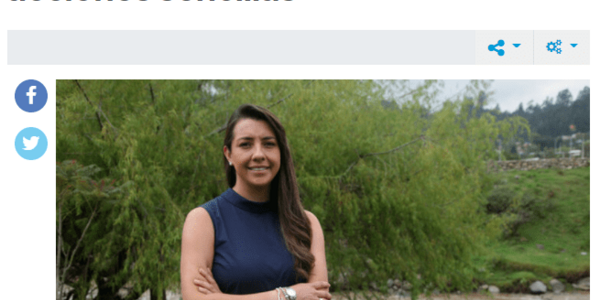 Johanna Ochoa: ¨Environmental care begins with simple actions¨