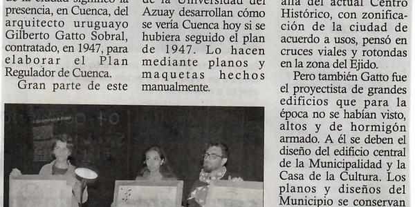 Rememoran plan urbanístico de Cuenca que data de 1947 