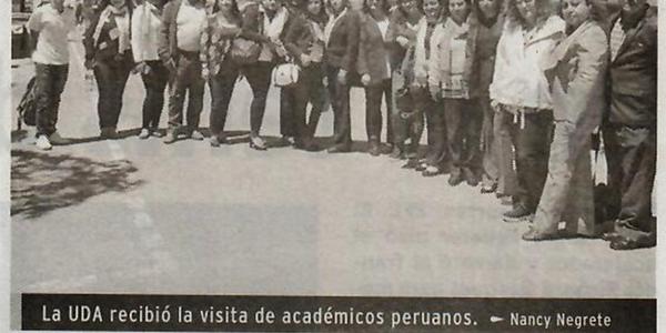Visita de educadores peruanos a la UDA