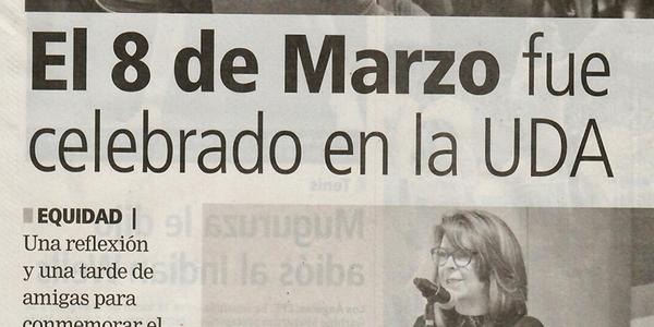 El 8 de Marzo fue celebrado en la UDA