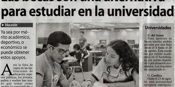 Las becas son una alternativa para estudiar en la universidad 