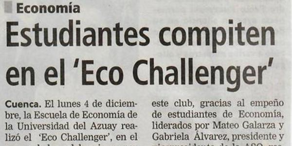 Estudiantes compiten en el ‘Eco Challenger’