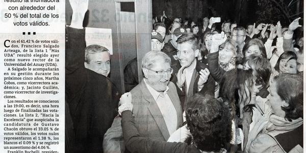 UDA: Francisco Salgado, nuevo rector