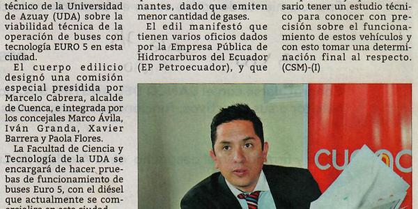 A UDA se encarga hacer estudio de buses Euro 5