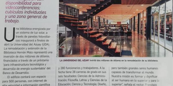 Universidad del Azuay tendrá biblioteca sustentable