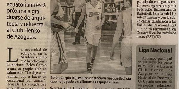 The pandemic made Belén Carpio found her own basketball club
