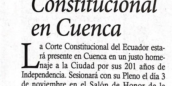 Corte Constitucional en Cuenca 