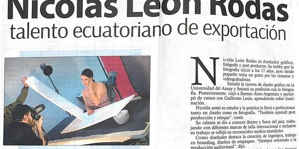 Nicolás León Rodas talento ecuatoriano de exportación 