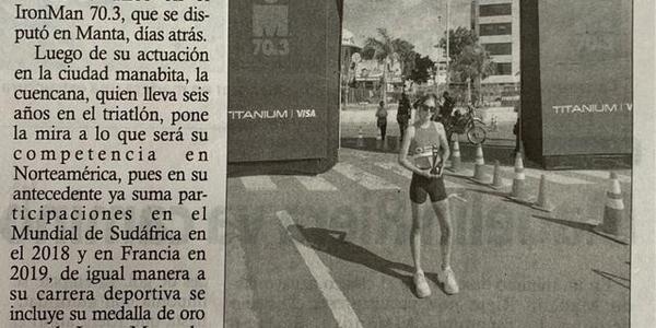 Triatleta Ana Torres se alista para Mundial IronMan