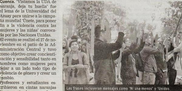 Cintas naranja contra la violencia de género