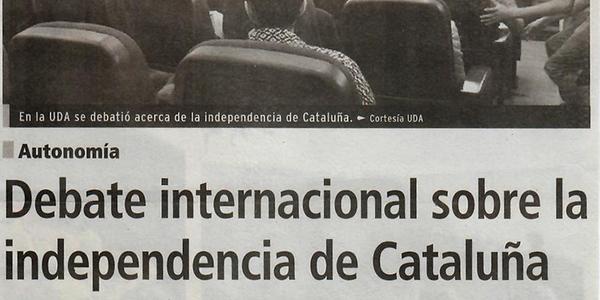 Debate Internacional sobre la independencia de Catuluña