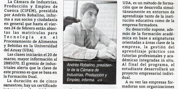 CIPEM impulsa formación dual 