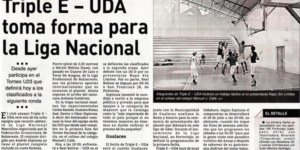 Triple E – UDA toma forma para la Liga Nacional