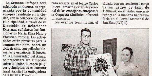Semana Europea vivirá Cuenca 